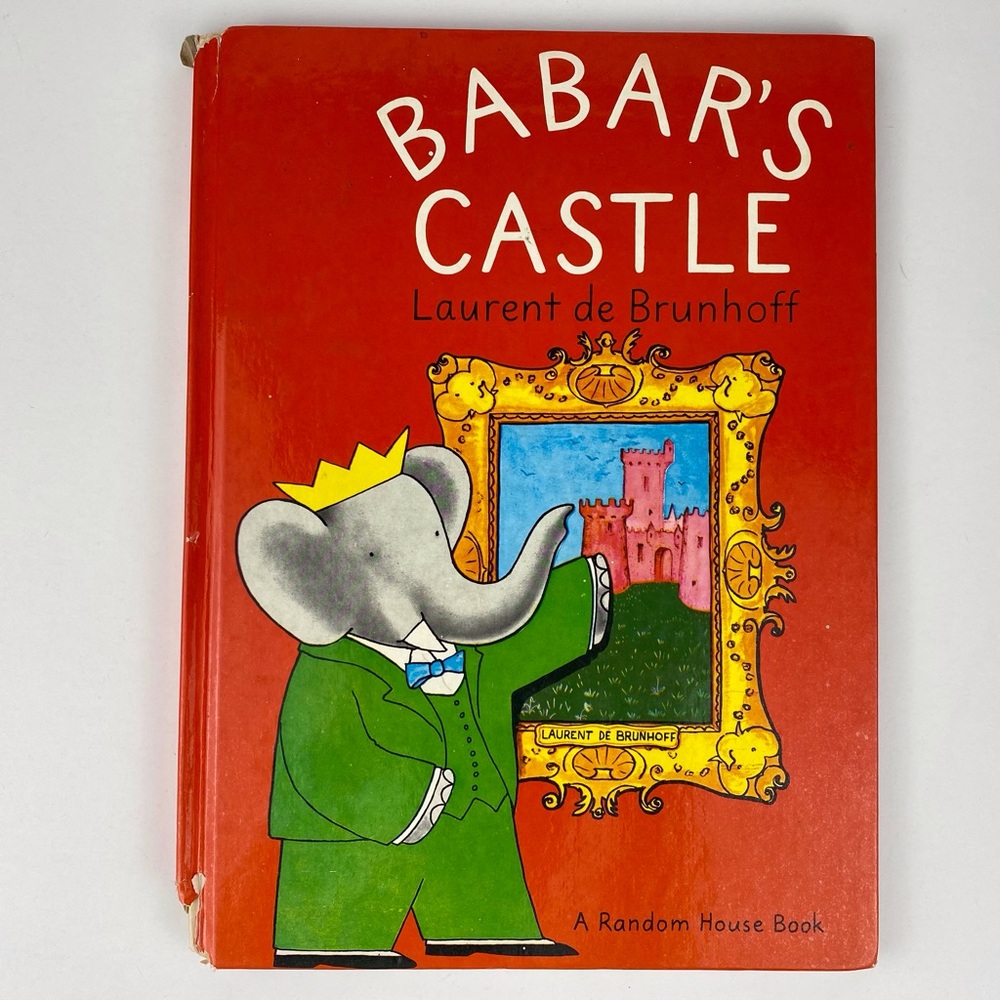 Babar's Castle Vintage Children's book by Laurent de Brunhoff, Hard Cover 1962